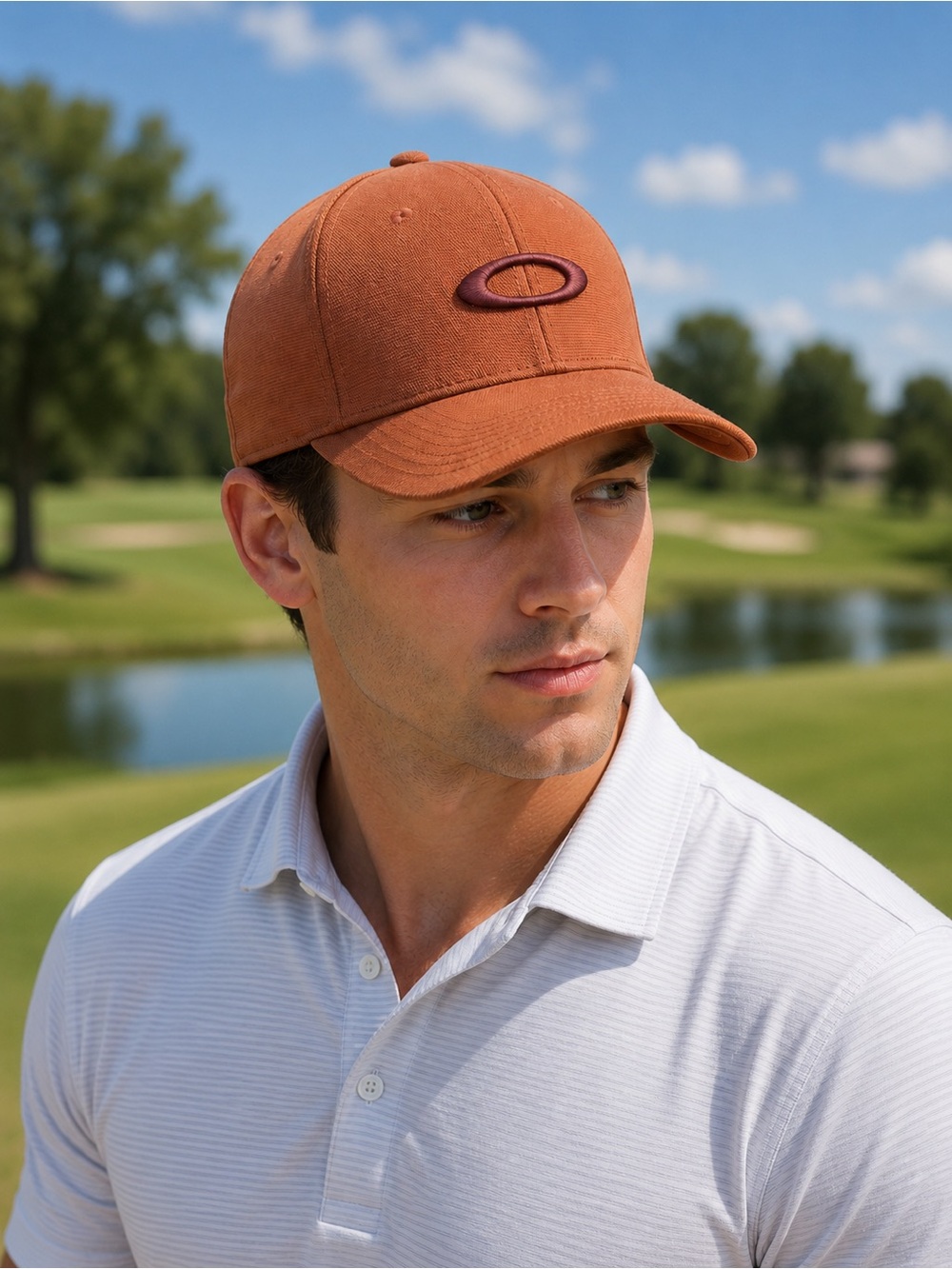 Oakley Burnt Orange Curved-Brim Cap